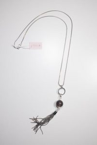 Ball Metallic Tassel Necklace