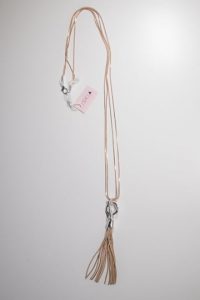 Caramel Gold Tassel Necklace