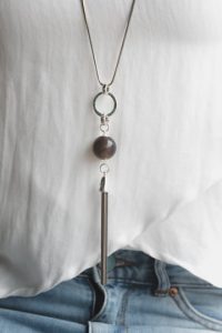 Ball Metallic Tassel Necklace